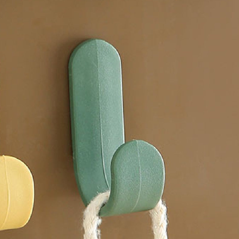4PCS Self Adhesive Towel Hook Plastic Door Hanger Wall Organizer