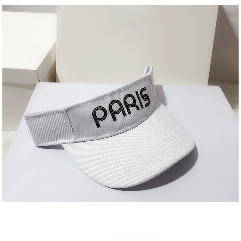 Summer Letter Embroidery Top Hat Sports Cap Outdoor Baseball Cap Sun Hat