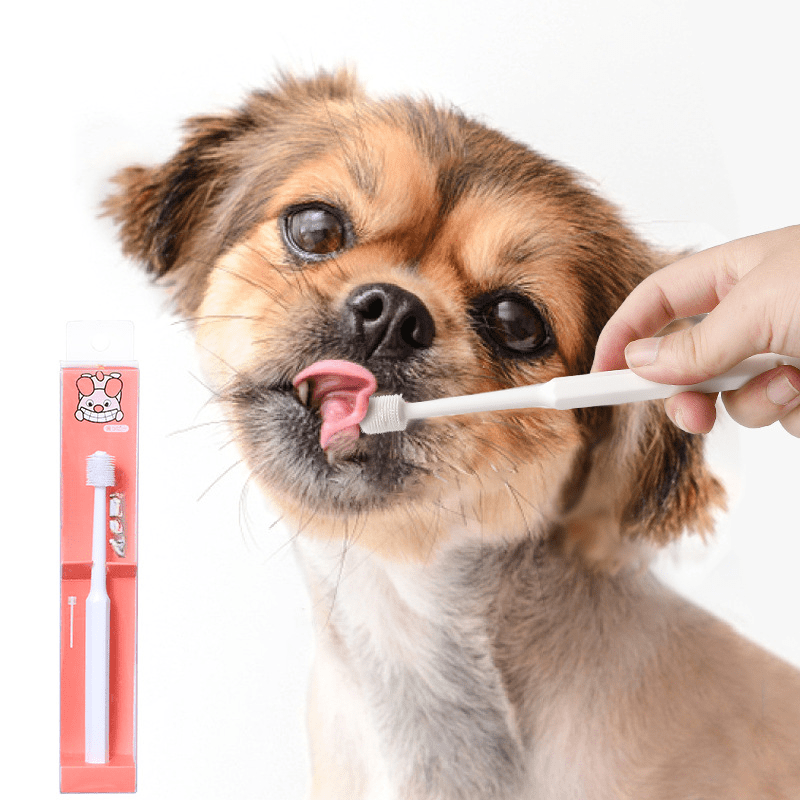 Pet Grooming Toothbrush 360 Degree Tartar Removal