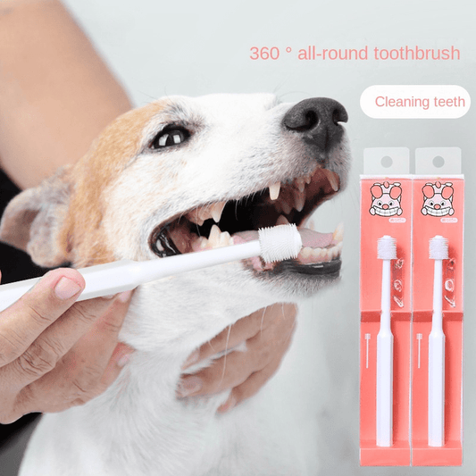 Pet Grooming Toothbrush 360 Degree Tartar Removal