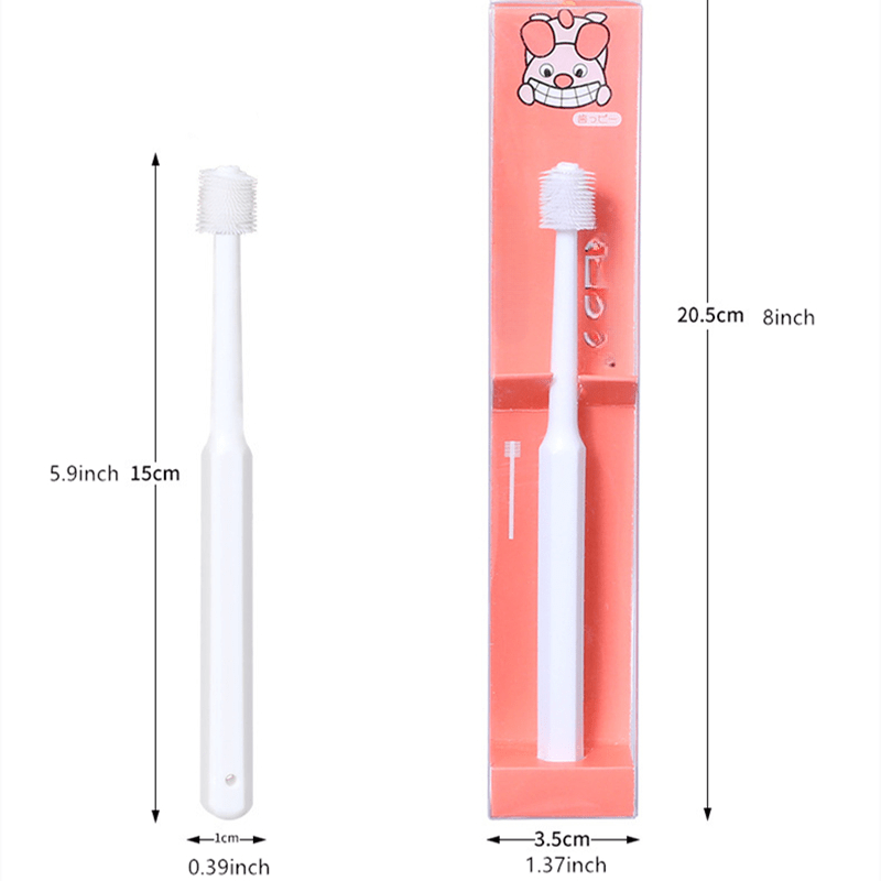 Pet Grooming Toothbrush 360 Degree Tartar Removal