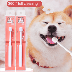 Pet Grooming Toothbrush 360 Degree Tartar Removal