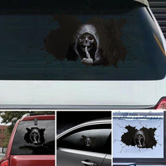 Halloween Skull Sticker Decal - Spooky Home Decor