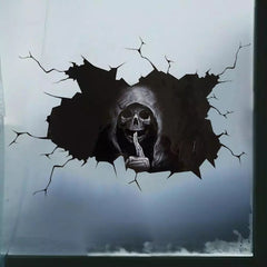 Halloween Skull Sticker Decal - Spooky Home Decor
