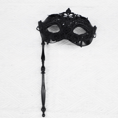 Lace Handheld Stick Mask for Halloween Masquerade Prom Party