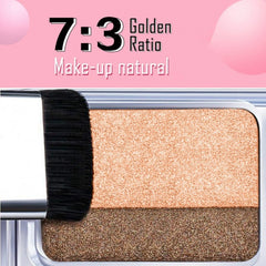 Two Tone Gradient Eyeshadow with Brush for Girls