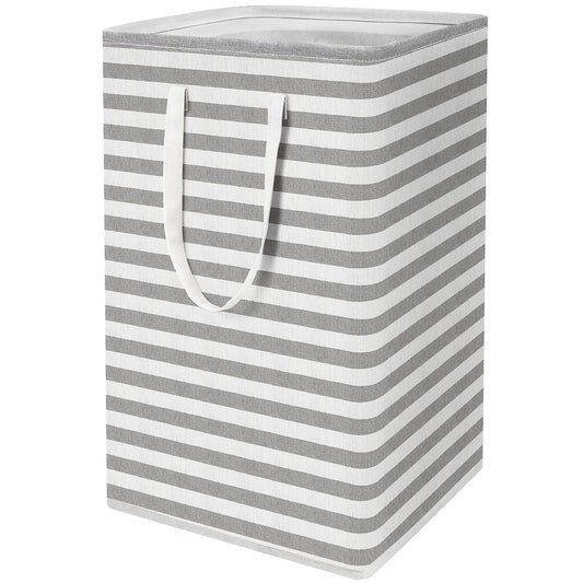 Large Capacity Striped Pattern Clothes Organizer Laundry Washing Bag