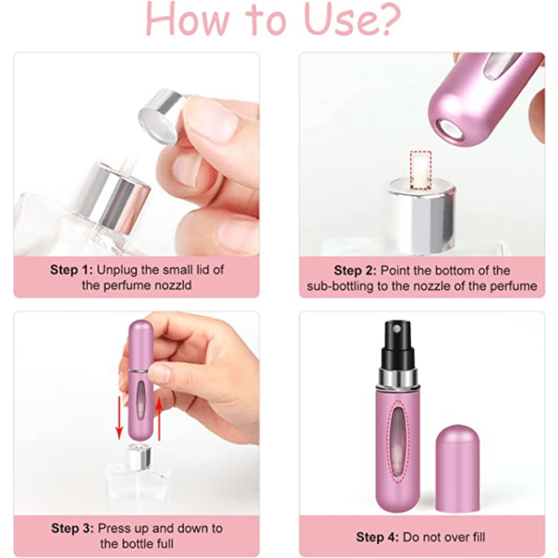 5ml Perfume Bottle Self Pump Refillable Spray Bottle