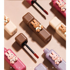 4pcs Velvet Matte Liquid Lipstick Set Long-lasting Lip Mud Makeup