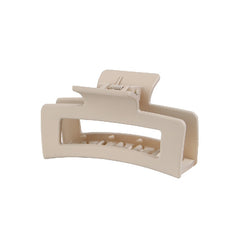6pcs Matte Rectangle Hollow Hair Claw for Women