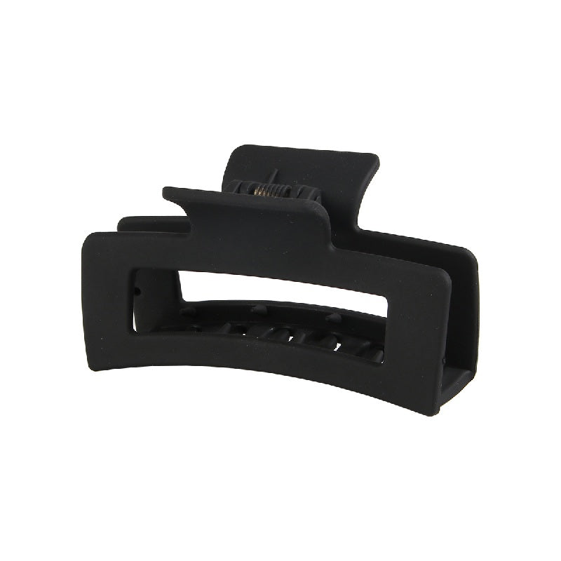 6pcs Matte Rectangle Hollow Hair Claw for Women