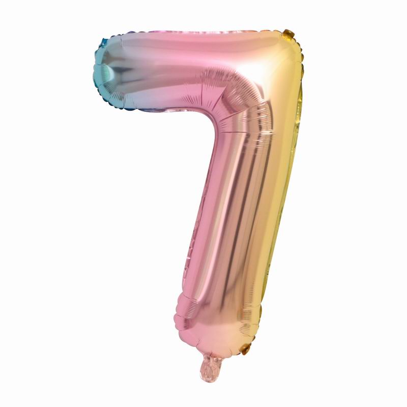 81 Gradient Foil Number Balloon Happy Birthday Party Decoration