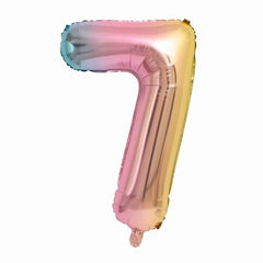 81 Gradient Foil Number Balloon Happy Birthday Party Decoration