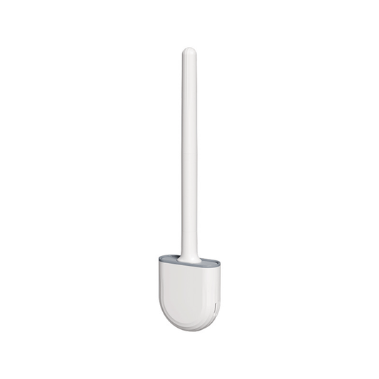 Flexible Wall Mounted Toilet Brush with Silicone Bristles Holder