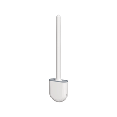 Flexible Wall Mounted Toilet Brush with Silicone Bristles Holder