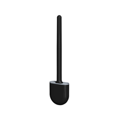 Flexible Wall Mounted Toilet Brush with Silicone Bristles Holder