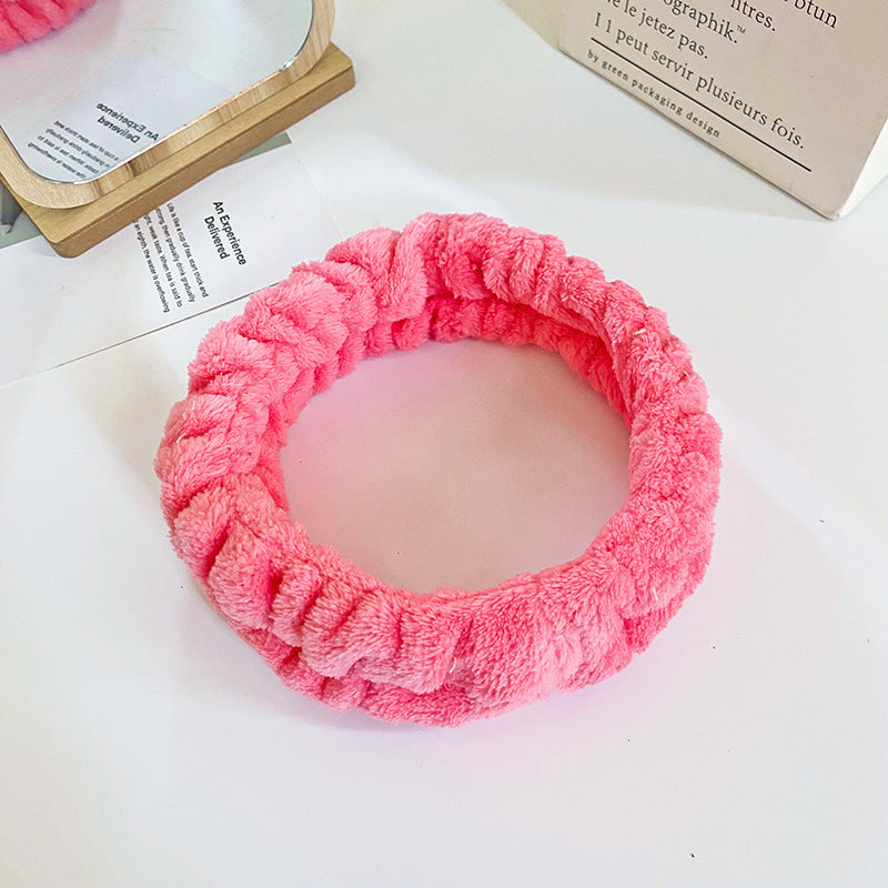 Soft Hairband Headband & Wristband Set for Makeup and Washing