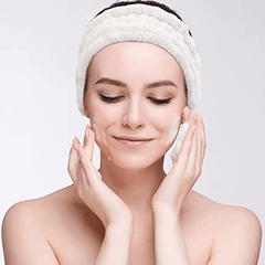 Soft Hairband Headband & Wristband Set for Makeup and Washing