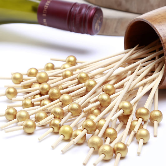 100pcs Wooden Toothpick Cocktail Stick Christmas Party Supplies