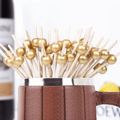 100pcs Wooden Toothpick Cocktail Stick Christmas Party Supplies