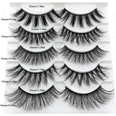 5 Pairs Magnetic Eyelashes With Eyeliner And Tweezer No Glue Needed