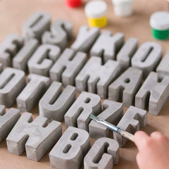 Silicone Alphabet Molds for Concrete Capital Letter Number Mold Resin Cake Mold