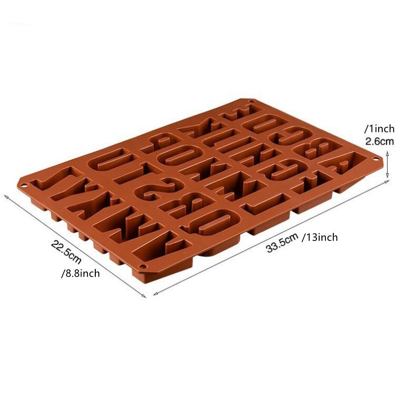 Silicone Alphabet Molds for Concrete Capital Letter Number Mold Resin Cake Mold