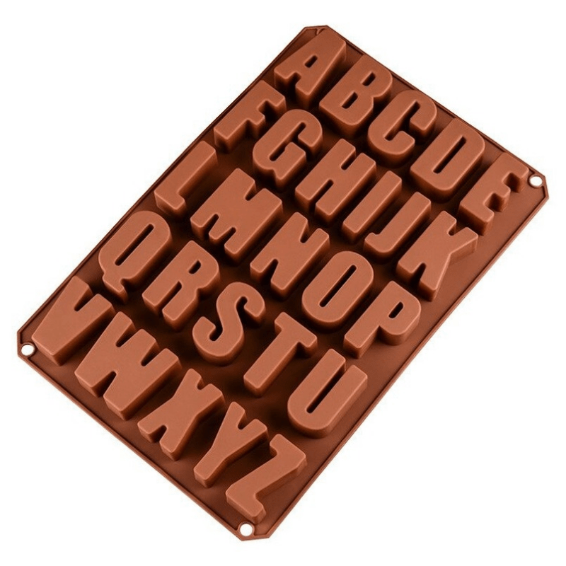 Silicone Alphabet Molds for Concrete Capital Letter Number Mold Resin Cake Mold