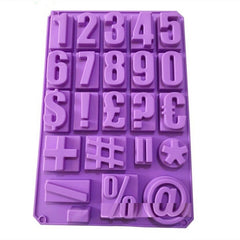 Silicone Alphabet Molds for Concrete Capital Letter Number Mold Resin Cake Mold