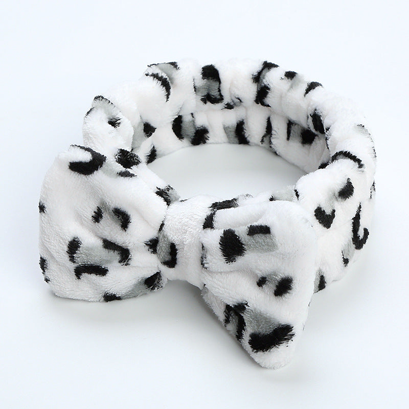 Leopard Print Bowknot Headband for Women Girls