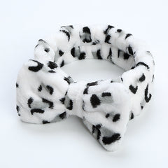Leopard Print Bowknot Headband for Women Girls