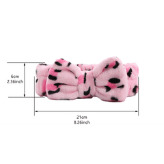 Leopard Print Bowknot Headband for Women Girls
