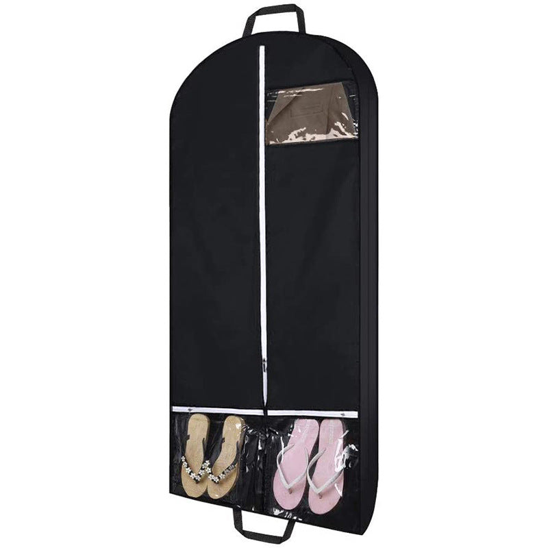 Clothes Storage Bag Clear Pocket Dustproof Hanging Garment Organizer
