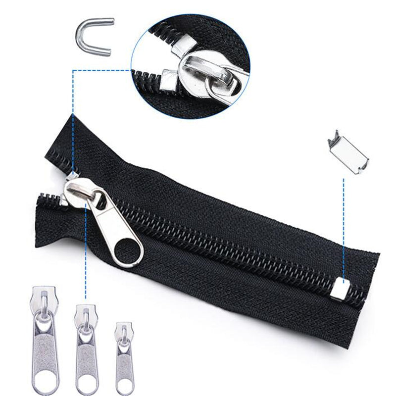 Zipper Repair Kit Universal Zipper Replacement Clothes Jacket Bag Tent Fix