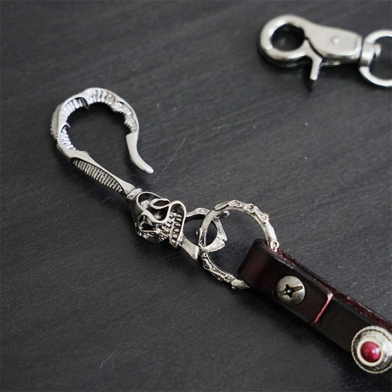 Metal Wallet Belt Chain Rock Punk Trousers Hipster Pant Keychain
