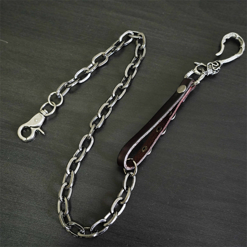 Metal Wallet Belt Chain Rock Punk Trousers Hipster Pant Keychain