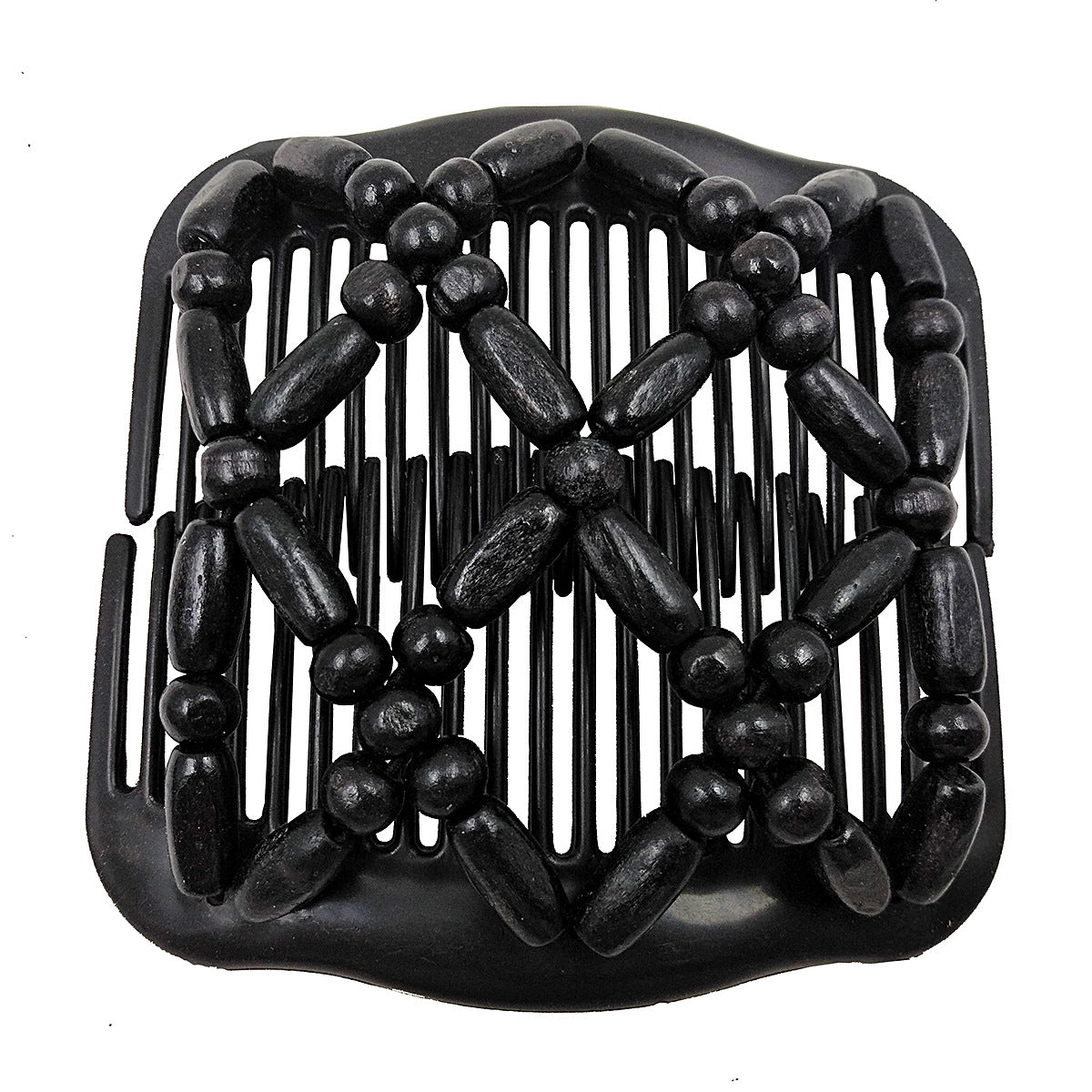 Retro Magic Hair Comb Elastic Beaded Hair Clips Styling Comb For Women Girls