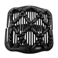 Retro Magic Hair Comb Elastic Beaded Hair Clips Styling Comb For Women Girls