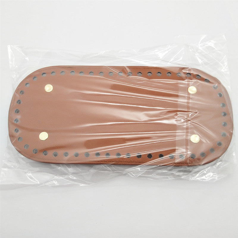 DIY Oval Basket Bases with Rivet for Crochet Handbag - Wear resistant