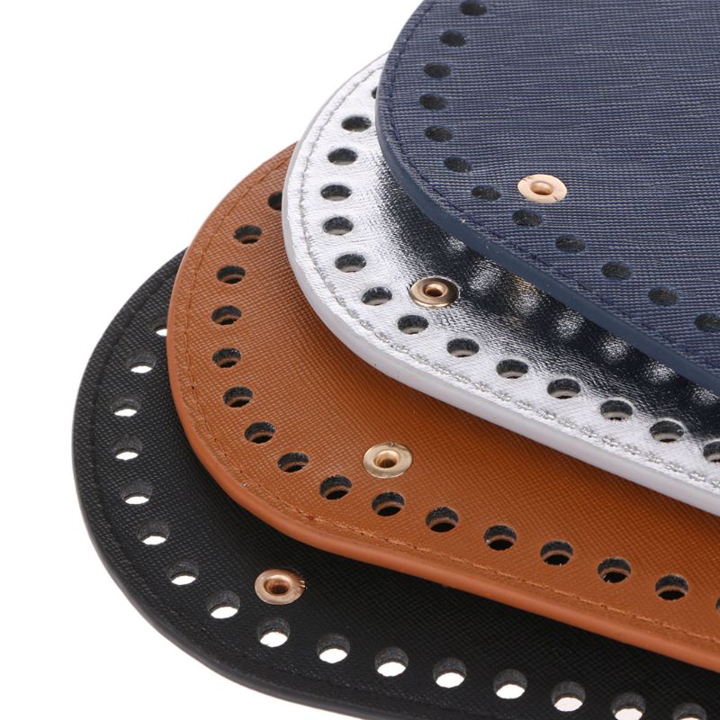DIY Oval Basket Bases with Rivet for Crochet Handbag - Wear resistant