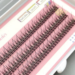 Mikiwi 120Pcs Mermaid Tail Fishtail Cluster Lashes Individual False Eyelashes