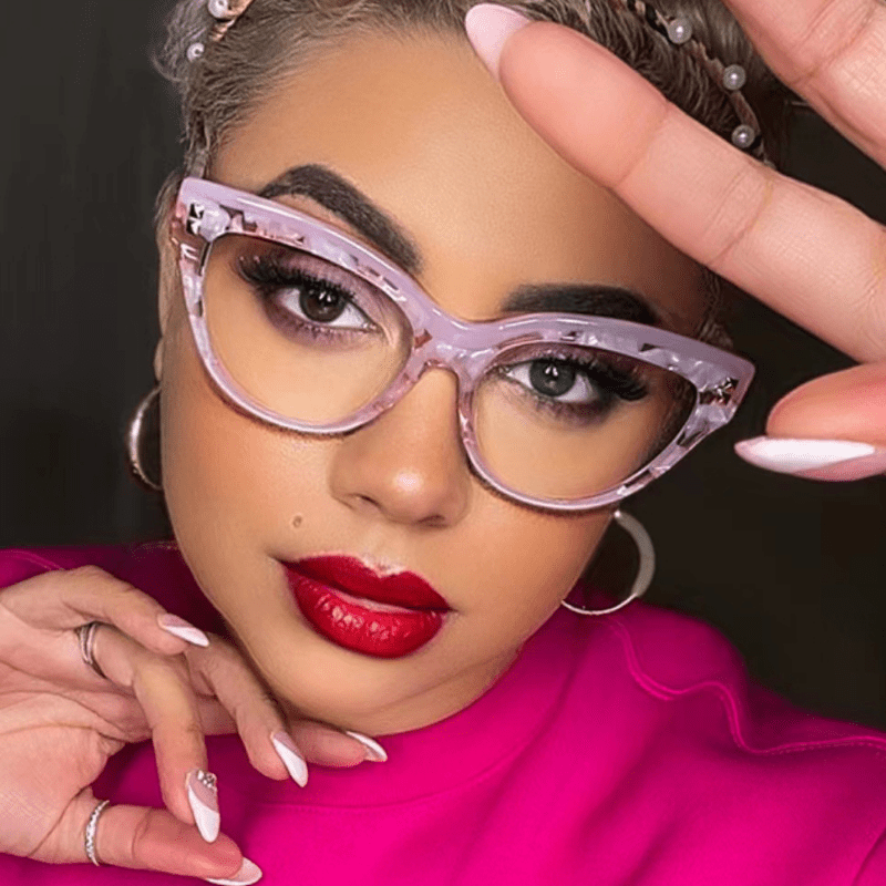 Cat Eye Anti Light Glasses For Women Men Casual Block Reading Glasses
