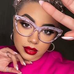 Cat Eye Anti Light Glasses For Women Men Casual Block Reading Glasses
