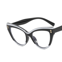 Cat Eye Anti Light Glasses For Women Men Casual Block Reading Glasses