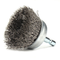 Steel Wire Wheel Brush 2.56-Inch for Rust Removal and Polishing
