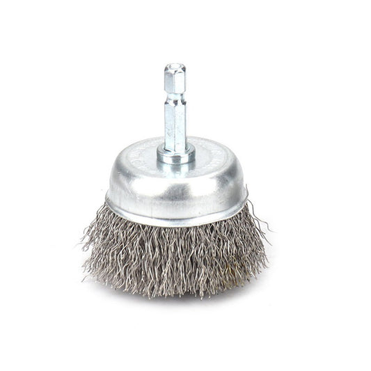 Steel Wire Wheel Brush 2.56-Inch for Rust Removal and Polishing