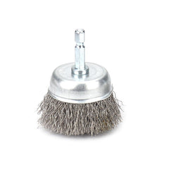 Steel Wire Wheel Brush 2.56-Inch for Rust Removal and Polishing