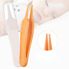 2pcs Baby Booger Clips Round Head Cleaning Tweezers