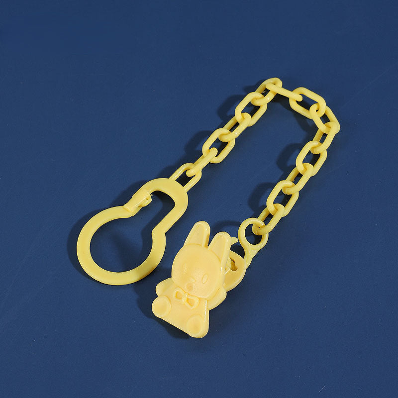 2pcs Infant Pacifier Chains Button Pacifier Chain Clip