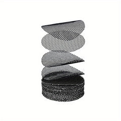 50pcs Pot Hole Mesh Pad Round Screens Prevent Soil Loss Anti Drainage Screens